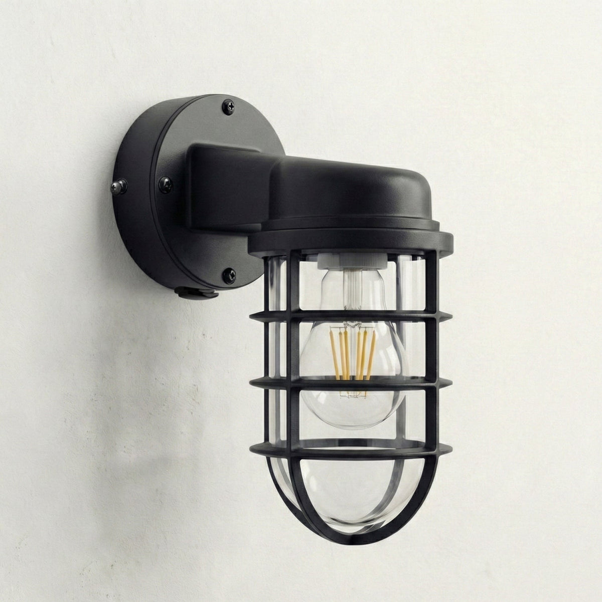 Exposed Nautical Conduit Wall Light E27 Metal ~6548-8