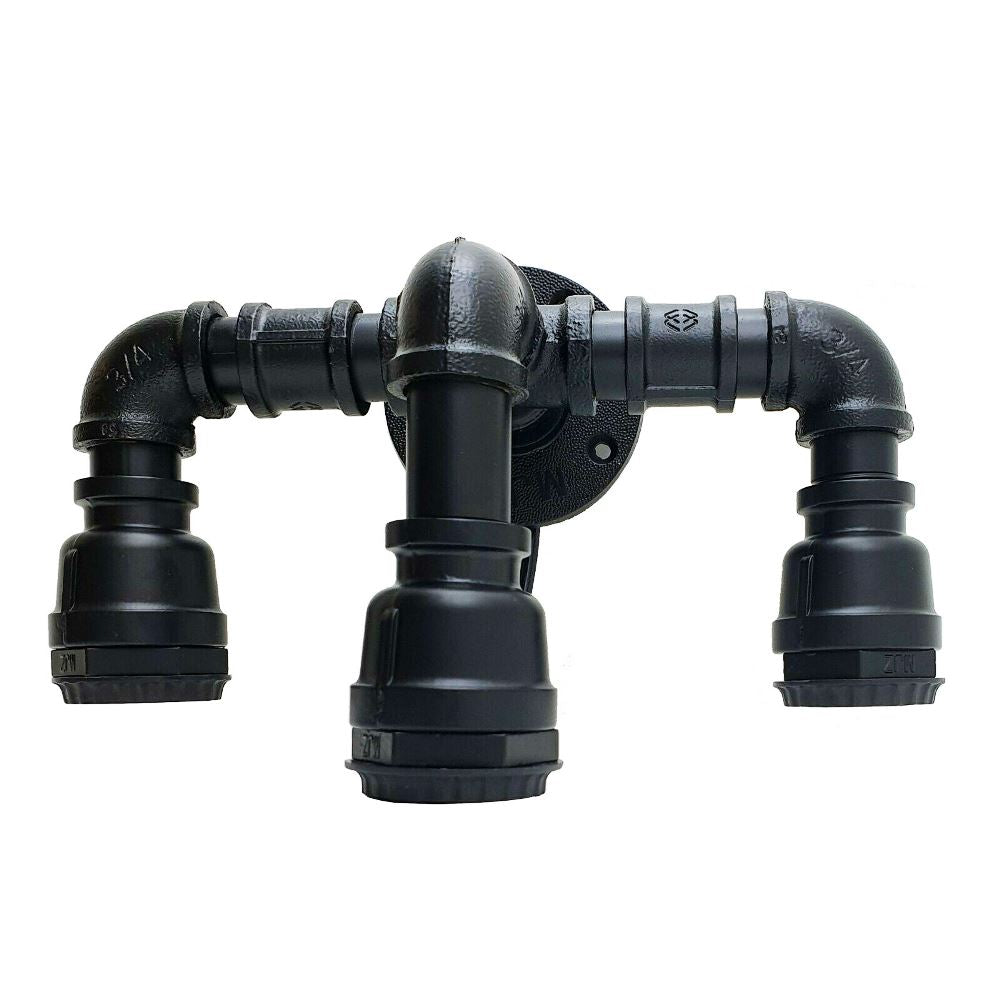 Steampunk Industrial Pipe Wall Light 3-Way E27~2891-4