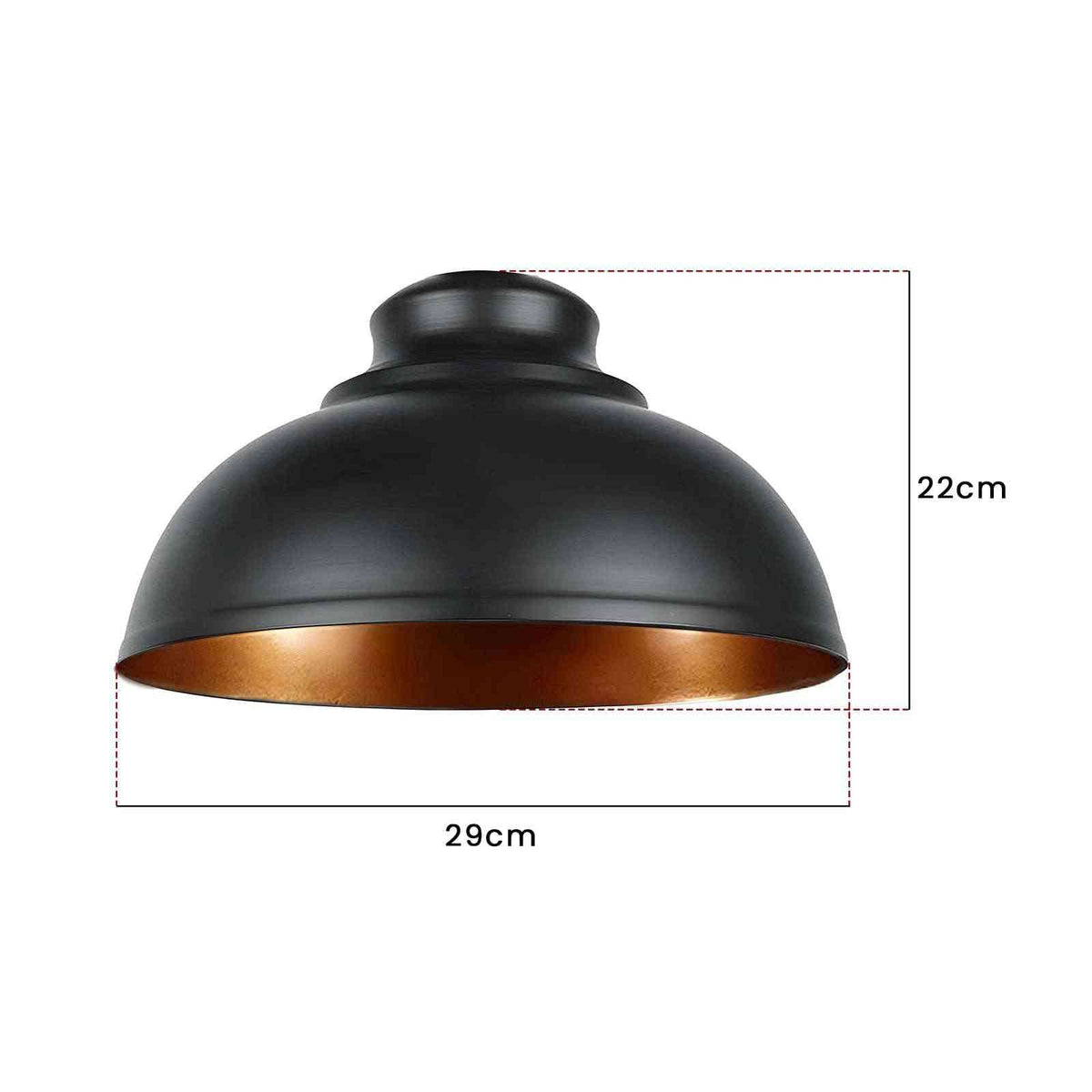 Black Metal Retro Ceiling Pendant Light Shade Easy Fit Lampshade ~2089-7