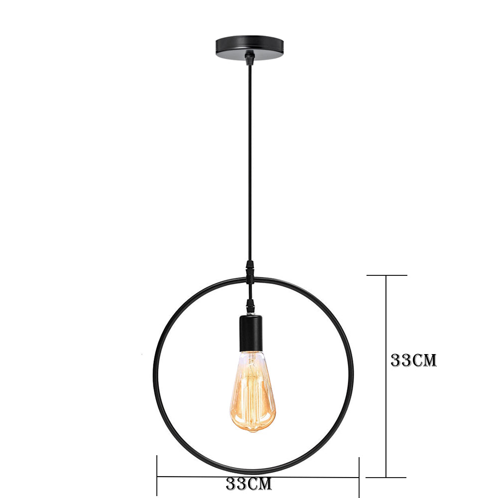 Kitchen Lights Black Metal over table~3181-2