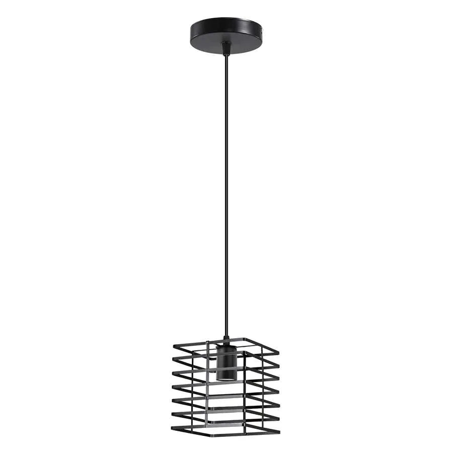 Metal Square Wire Cage Cluster Pendant Light ~ 5124-4