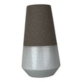 Textured Mocha Ceramic vase-0