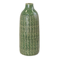 Green Ceramic Vase (37.5cm) BD14.5 x H37.5cm-0