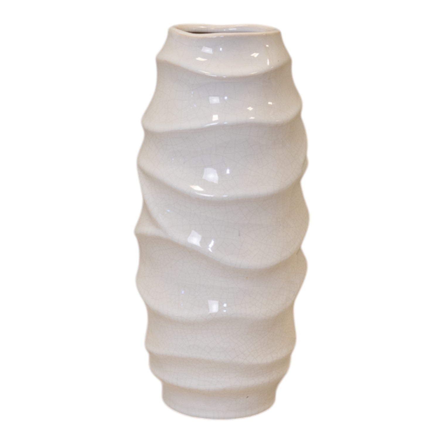 White Ceramic Vase-0