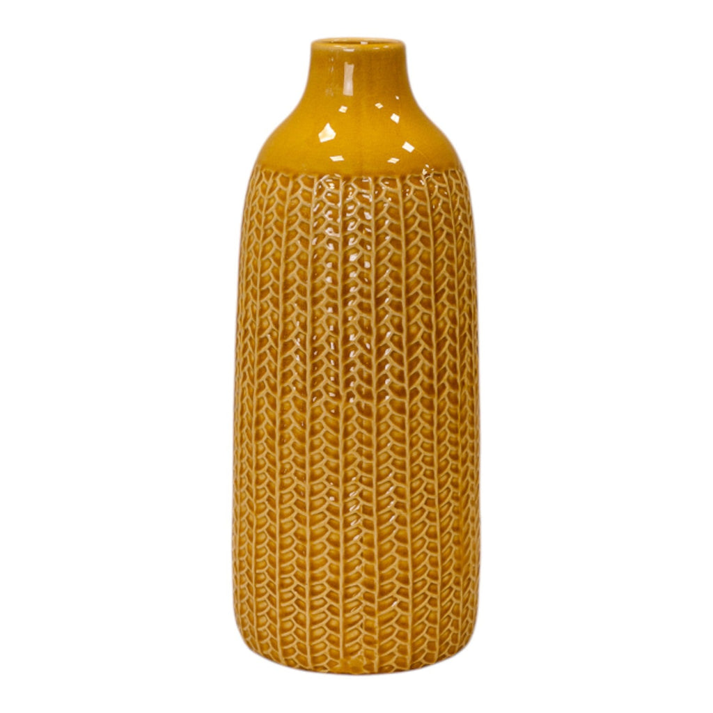 Yellow Ceramic Vase-0