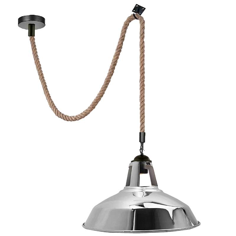 Hemp Rope Metal Hooked Pendant Light ~5045-11