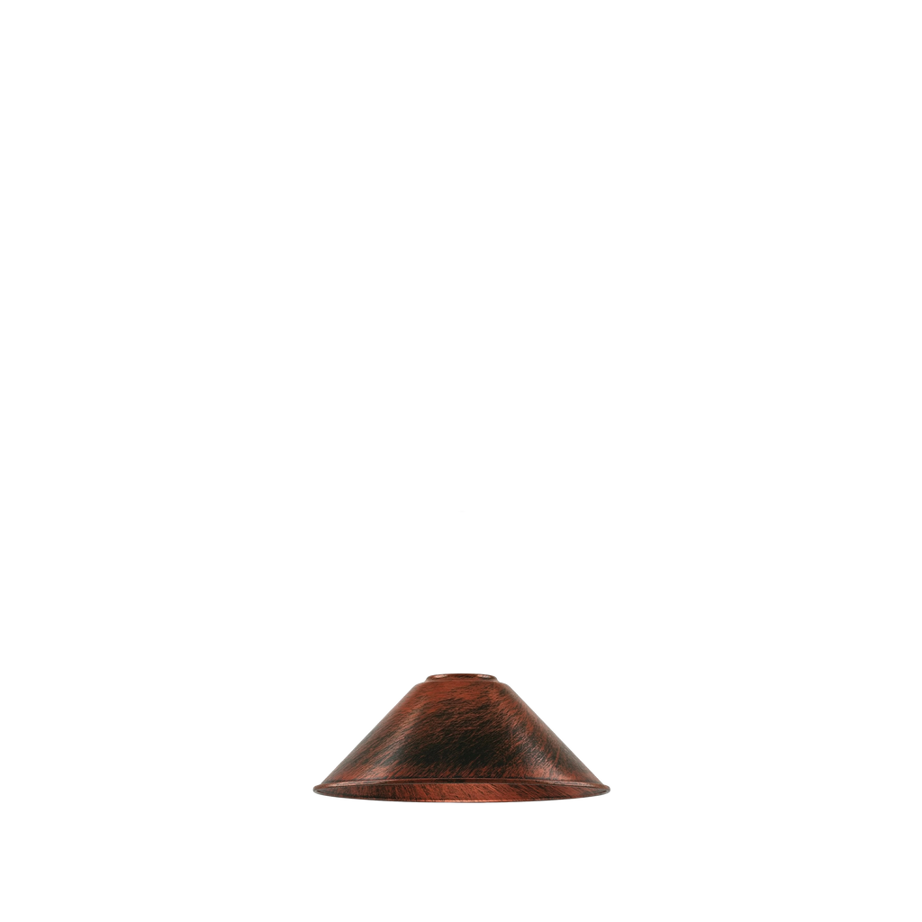 Modern Rustic Red Colour Metal Easy Fit Cone Shape Lampshade~1095-1
