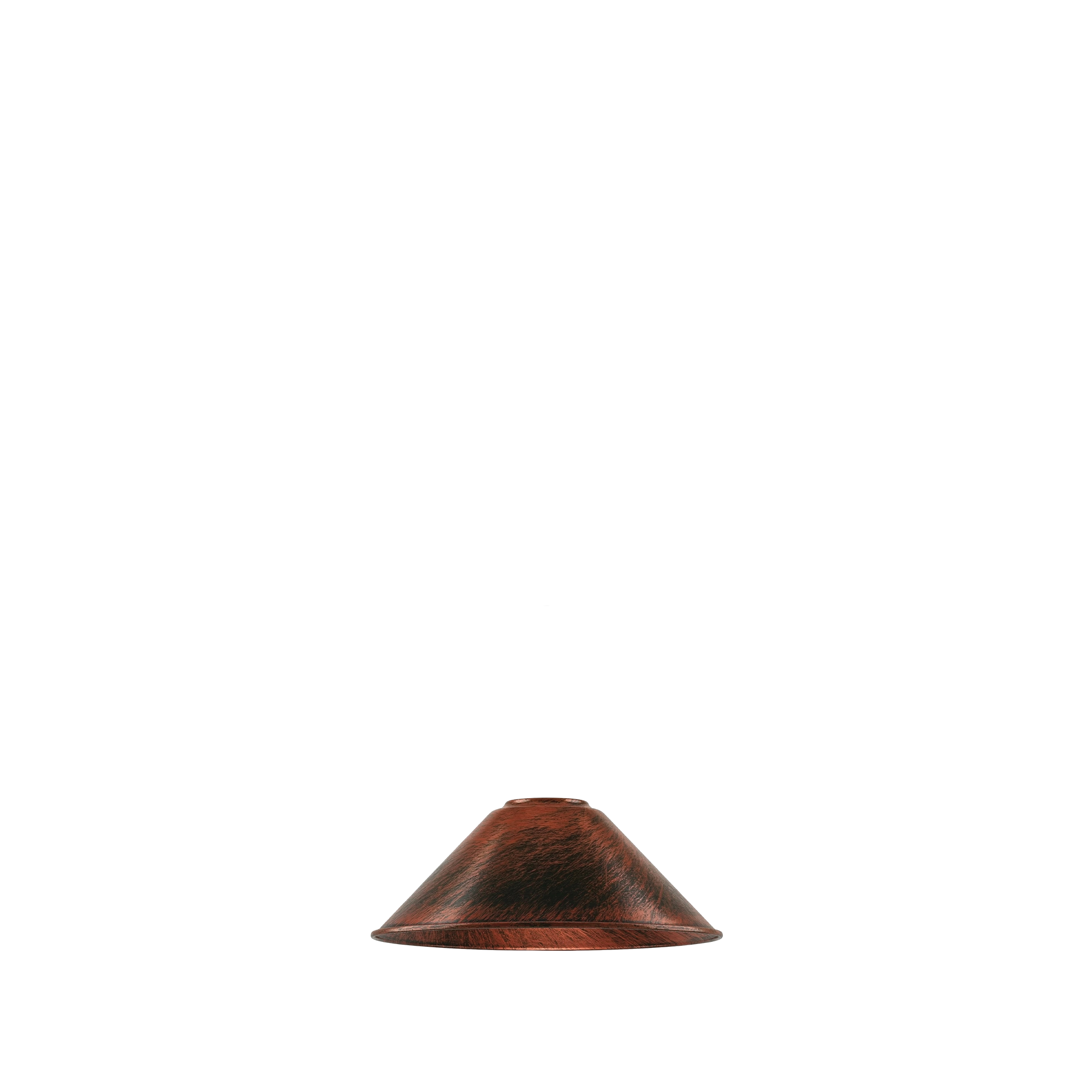 Modern Rustic Red Colour Metal Easy Fit Cone Shape Lampshade~1095-1