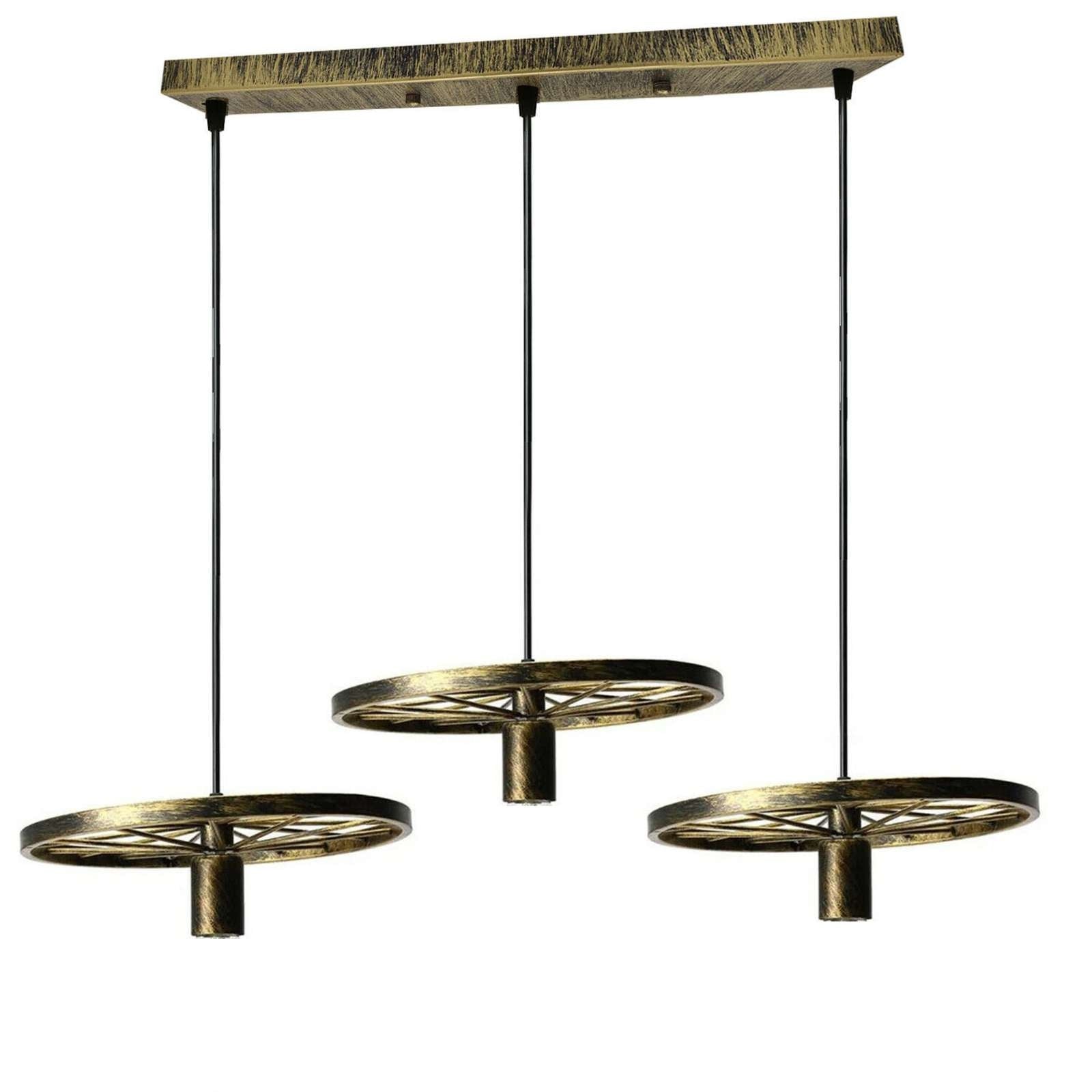 3 Bulb Rustic Farmhouse Pendant Light Fixture ~5786-8