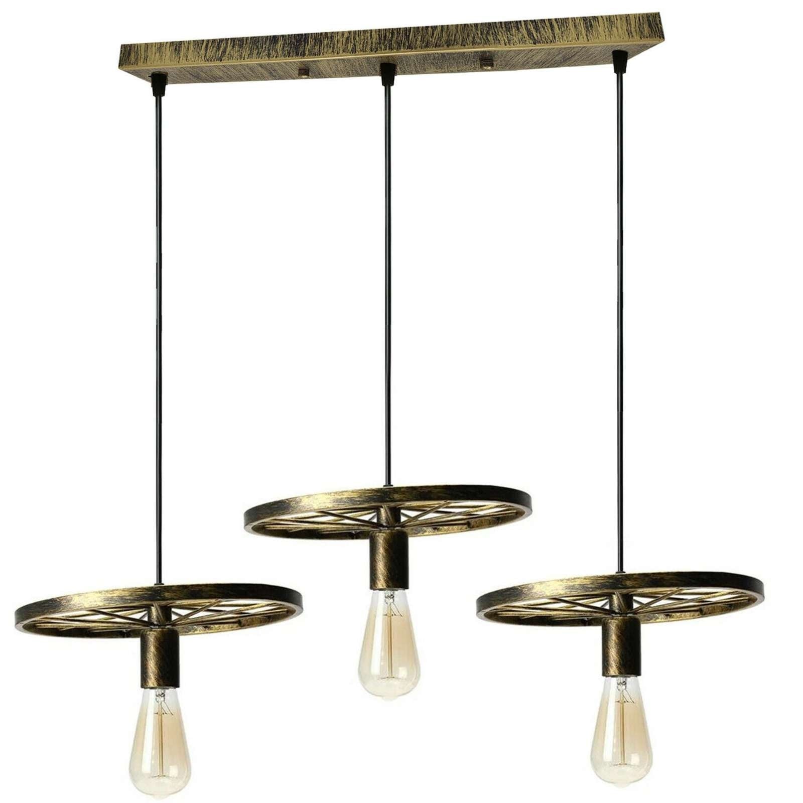 3 Bulb Rustic Farmhouse Pendant Light Fixture ~5786-7