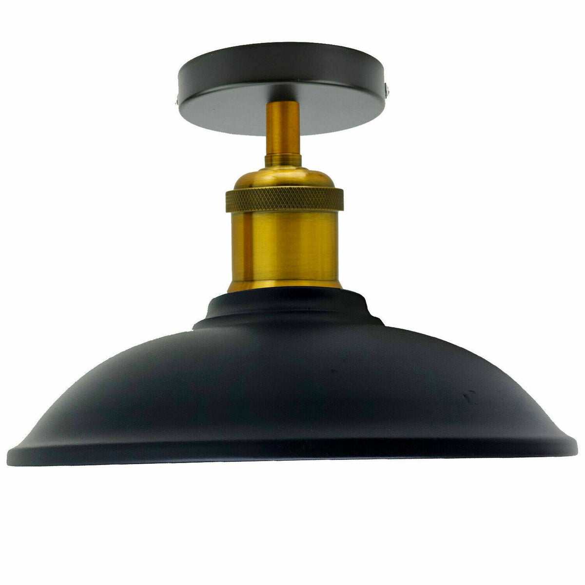 Vintage Semi Flush Ceiling Light Industrial Metal Bowl Fitting E27~1833-4