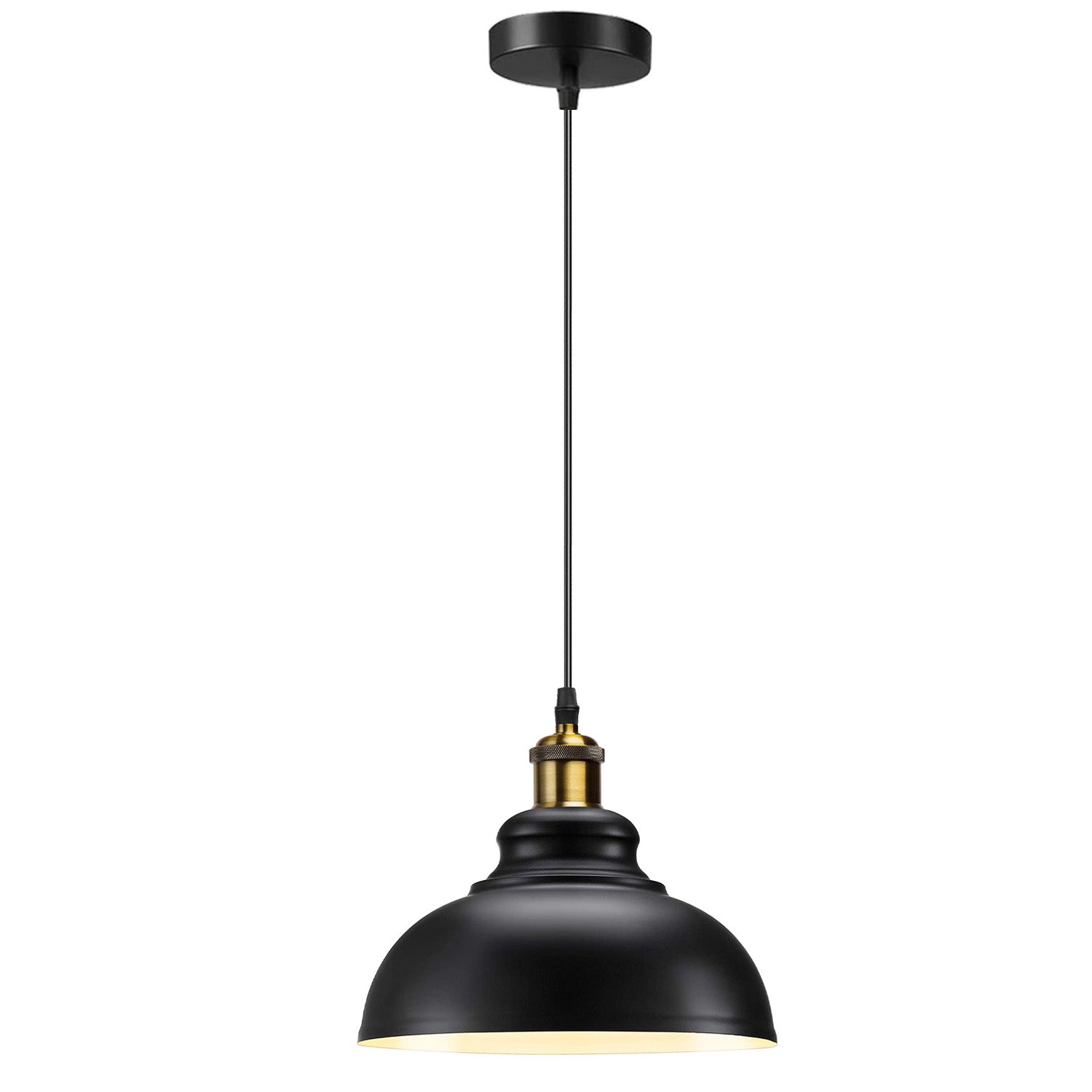 Industrial Dome Pendant Light - E27 Base ~5298-9