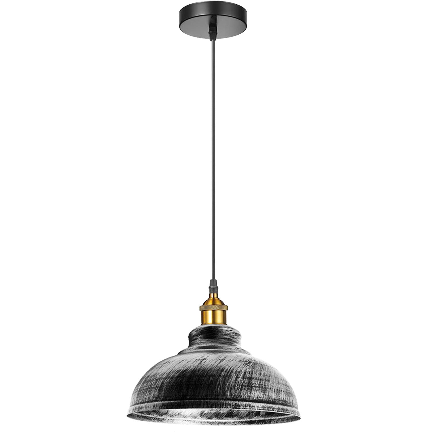 Industrial Dome Pendant Light - E27 Base ~5298-13