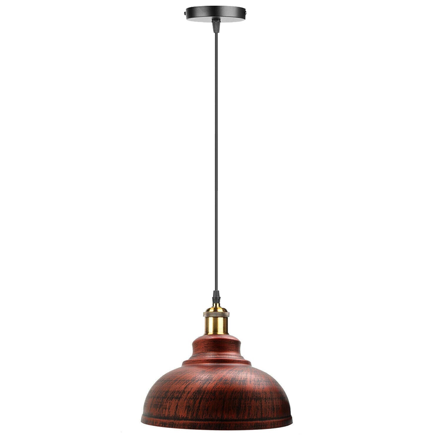 Industrial Dome Pendant Light - E27 Base ~5298-12