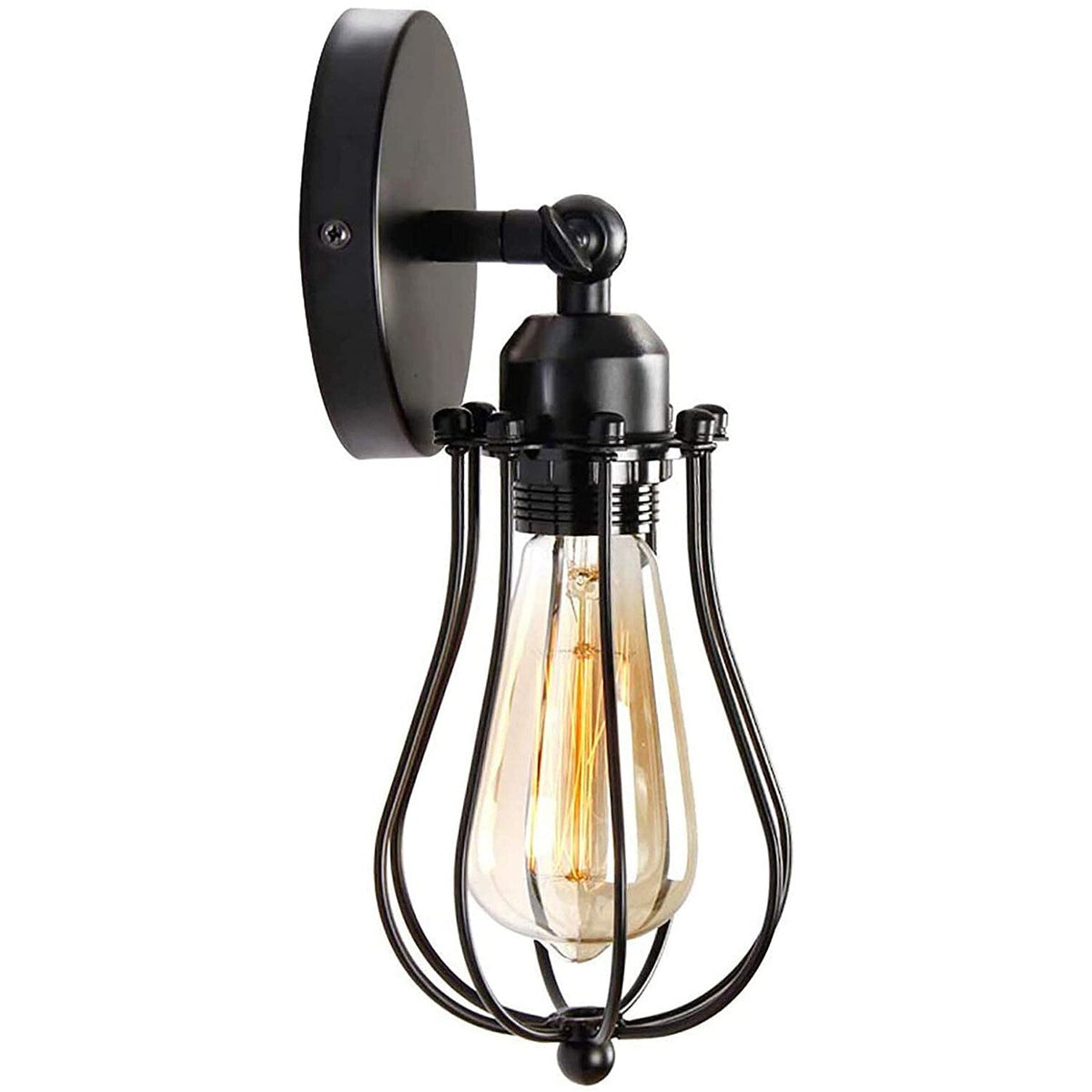 Industrial Wall Lights with Cage Shade Retro Wall Lamp ~2839-14