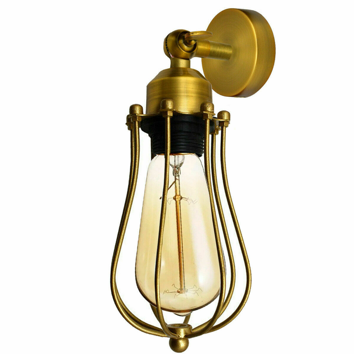 Industrial Wall Lights with Cage Shade Retro Wall Lamp ~2839-13