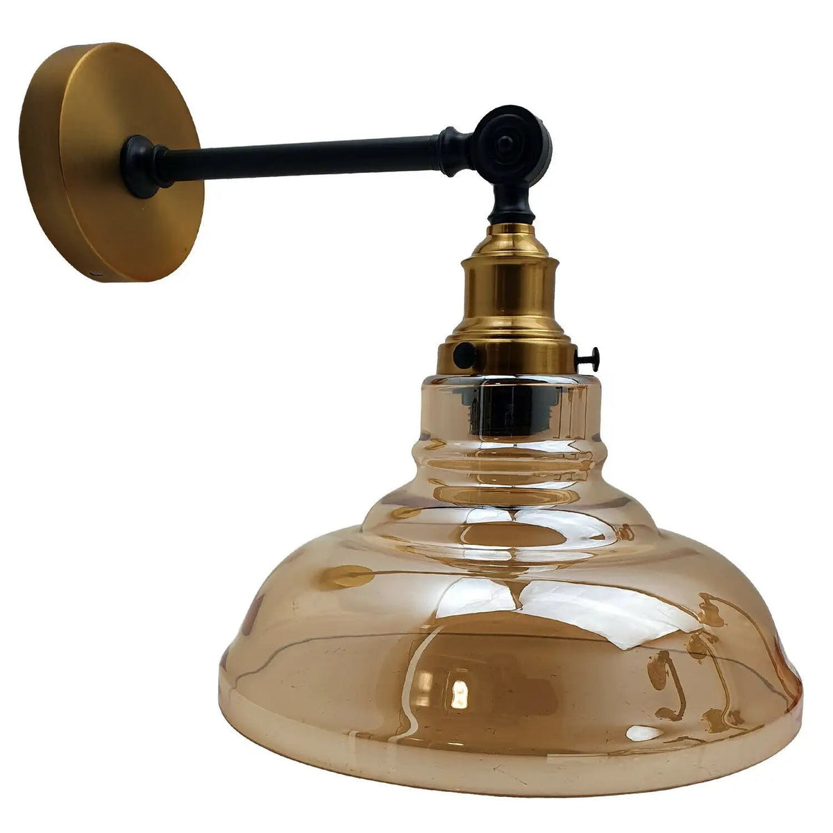 Smoky Glass Wall Lights Retro Wall Sconce UK ~2697-4