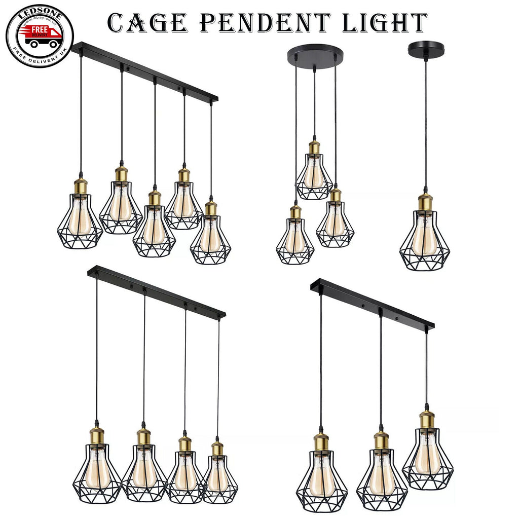 Cage 3 Light Pendant Lighting ~5660-0