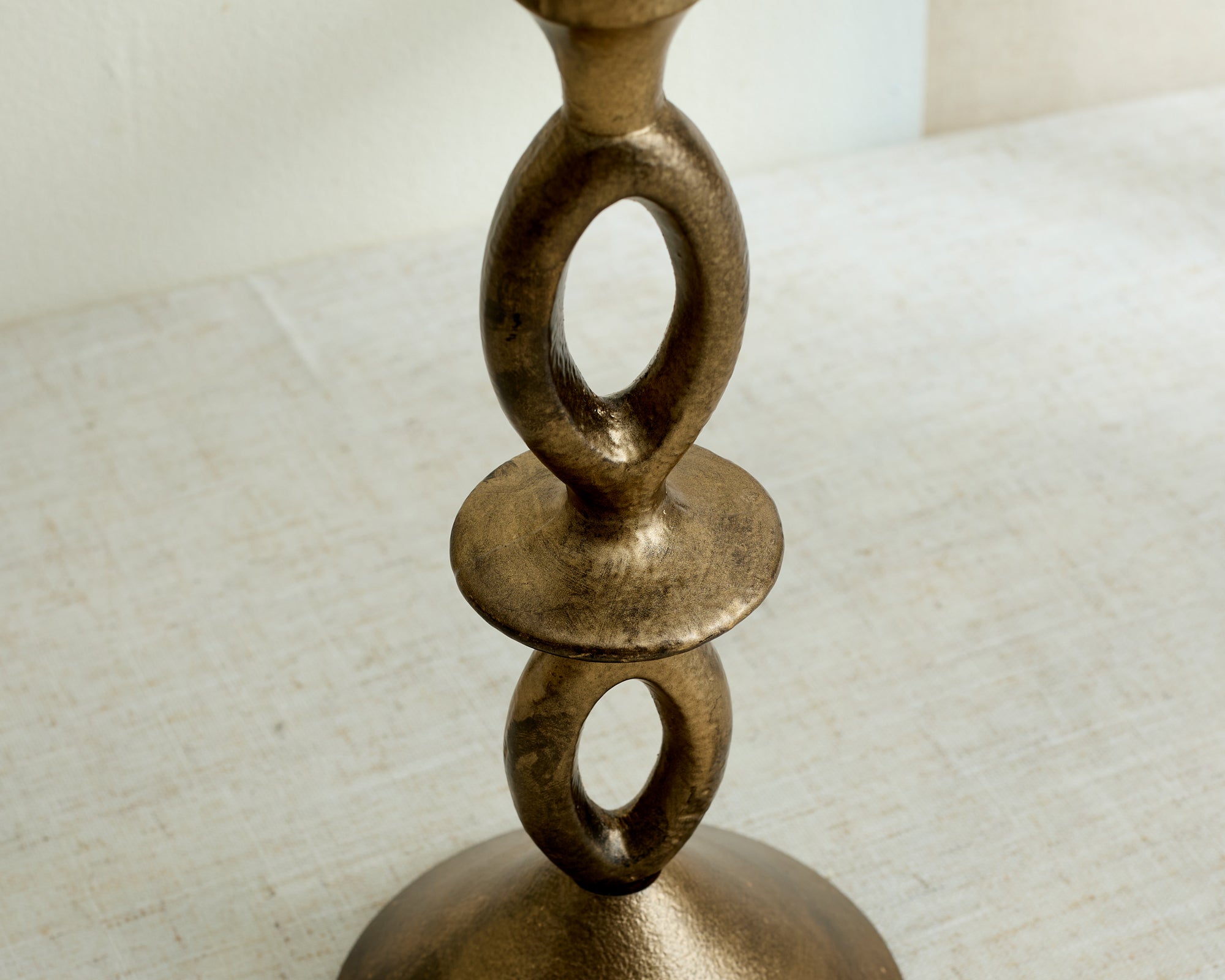 Cessna Gold Candle Holder Irregular Shape-2