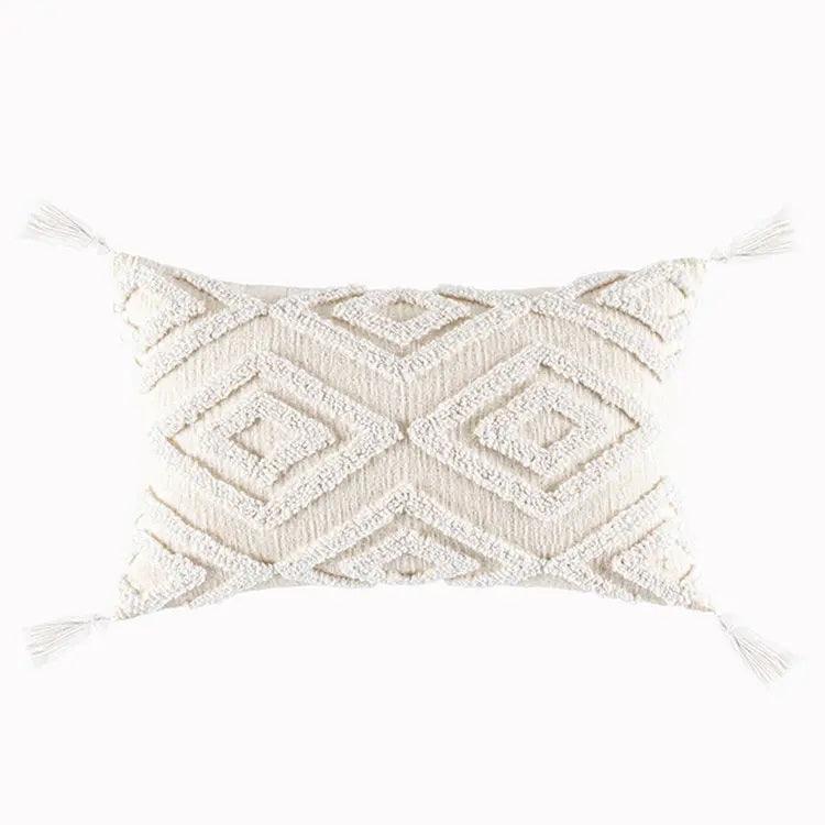 Boho Cotton Cushion Cover with Tassels | Tufted Design 9 & 10-5