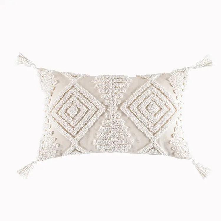 Boho Cotton Cushion Cover with Tassels | Tufted Design 9 & 10-4