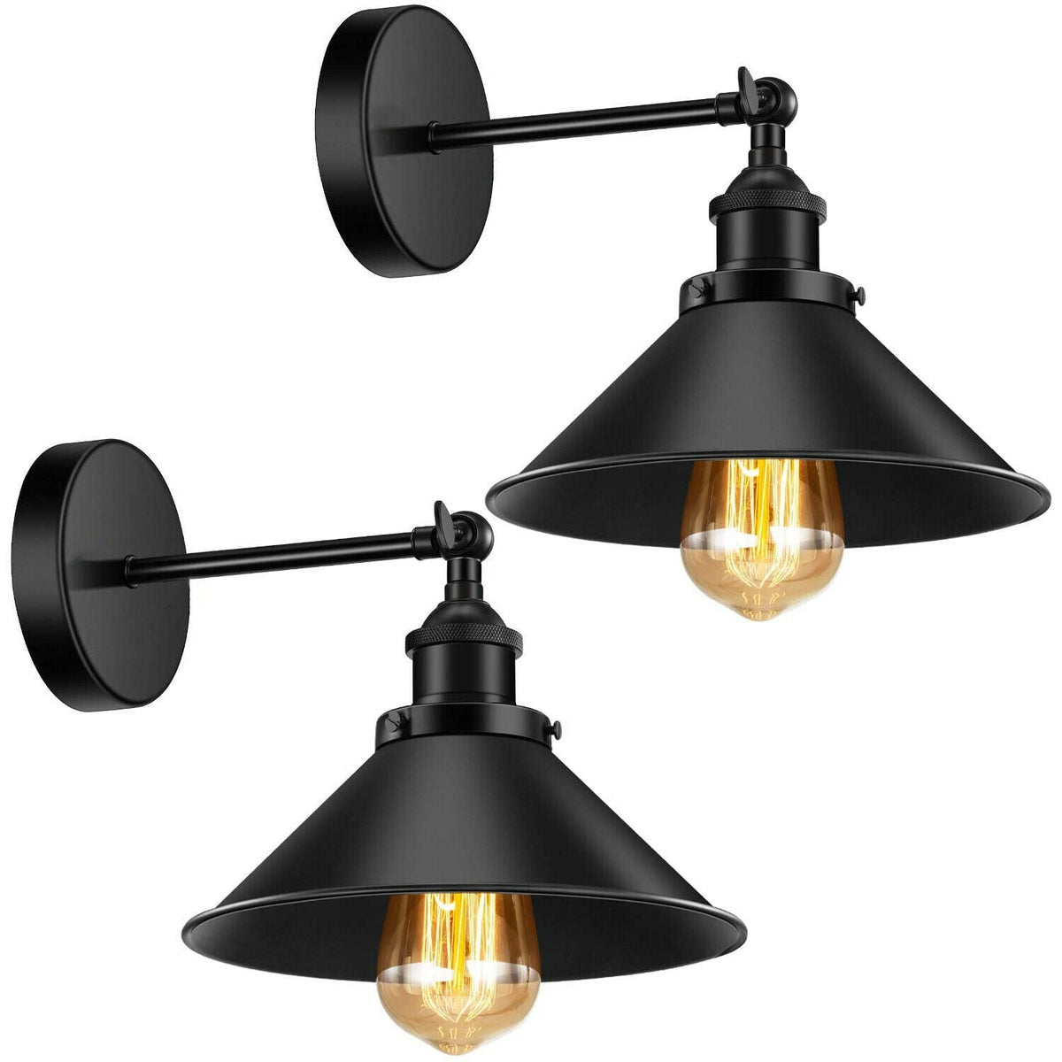 Black Dining Room Wall light &Wall Sconce | 2 Pack ~3563-2
