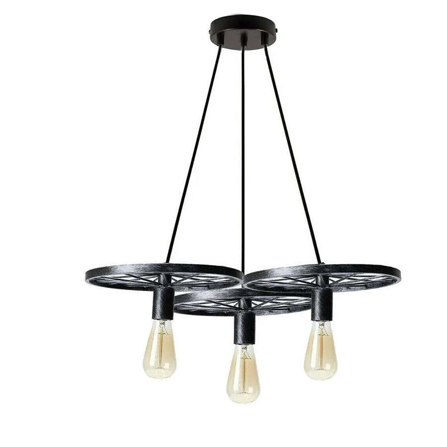 Industrial Wheel Pendant Light Ceiling Lamp Light  ~2361