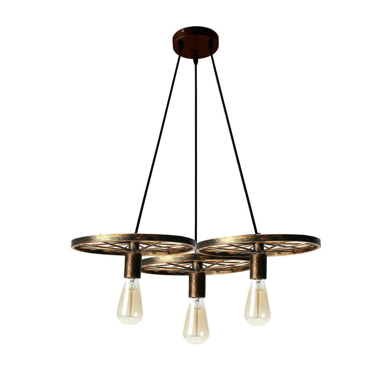 Industrial Wheel Pendant Light Ceiling Lamp Light  ~2361