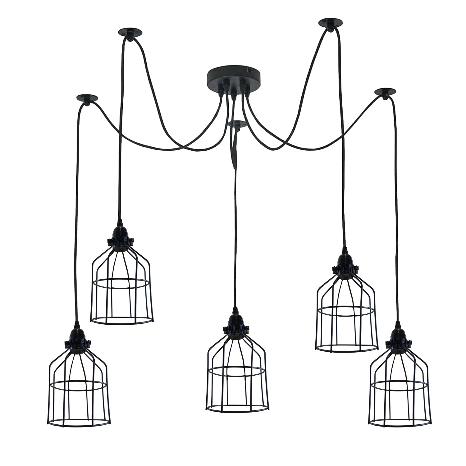 Multiple Ceiling Light Fixture 2M Spider Pendant Light ~6329-1