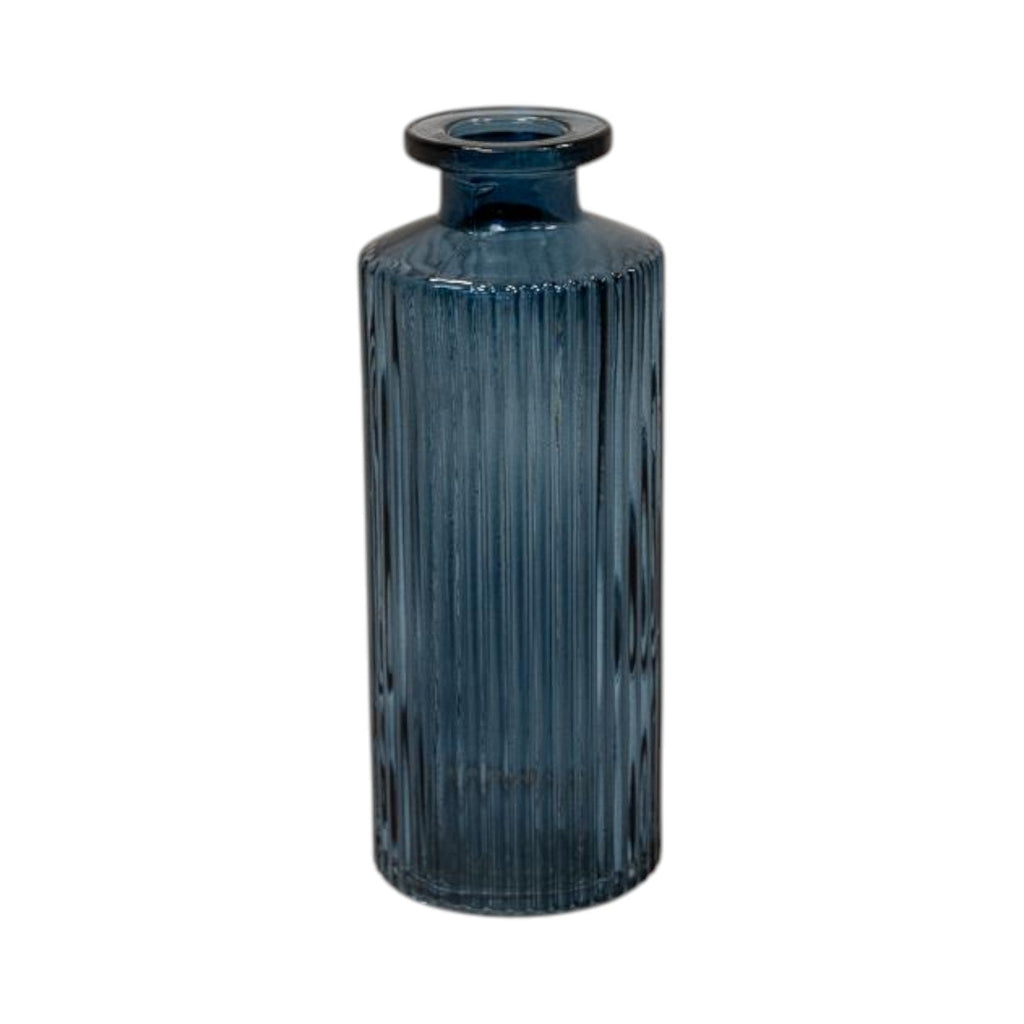 Tall Blue Glass Bottle-0