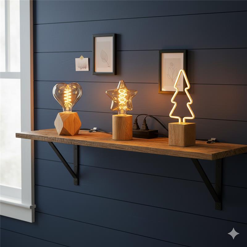 LED Table Lamp with Decorative Bulb~6508-1
