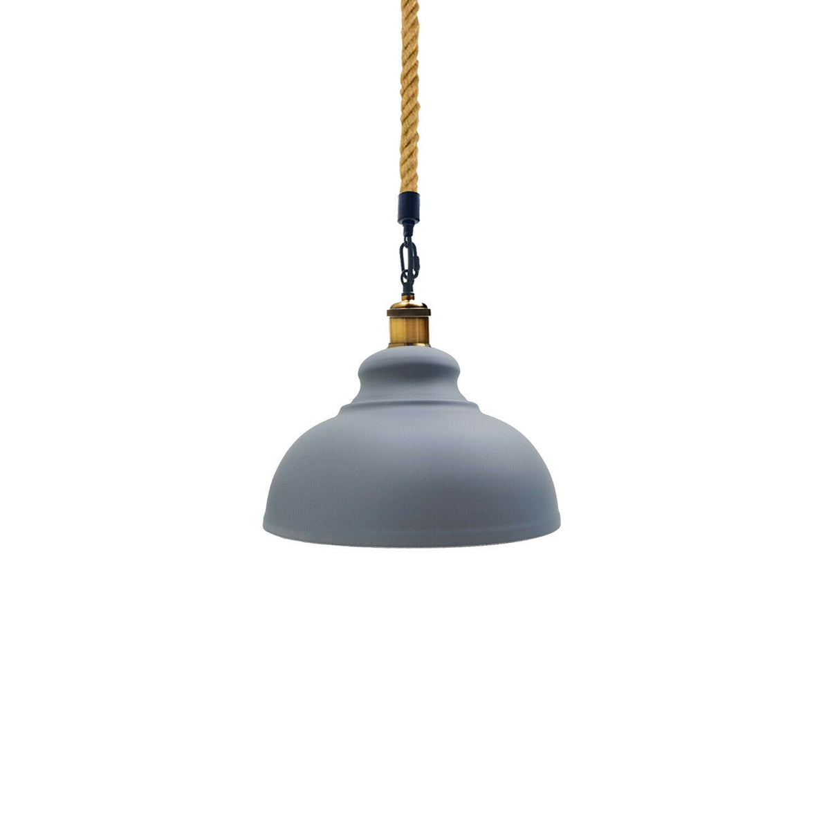 Grey Industrial Pendant Shade Modern Hemp Hanging Retro Light~1934-1