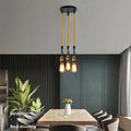 Hemp Rope 3 Head Pendant Ceiling Light Retro Lamp~1931-0