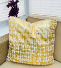 Gold Abstract Velvet Cushion Cover (18x18" - 45x45 cm)-3