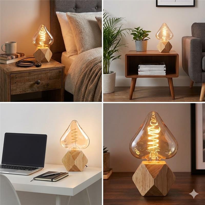 LED Table Lamp with Decorative Bulb~6508-0