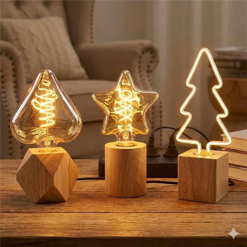 LED Table Lamp with Decorative Bulb~6508-2