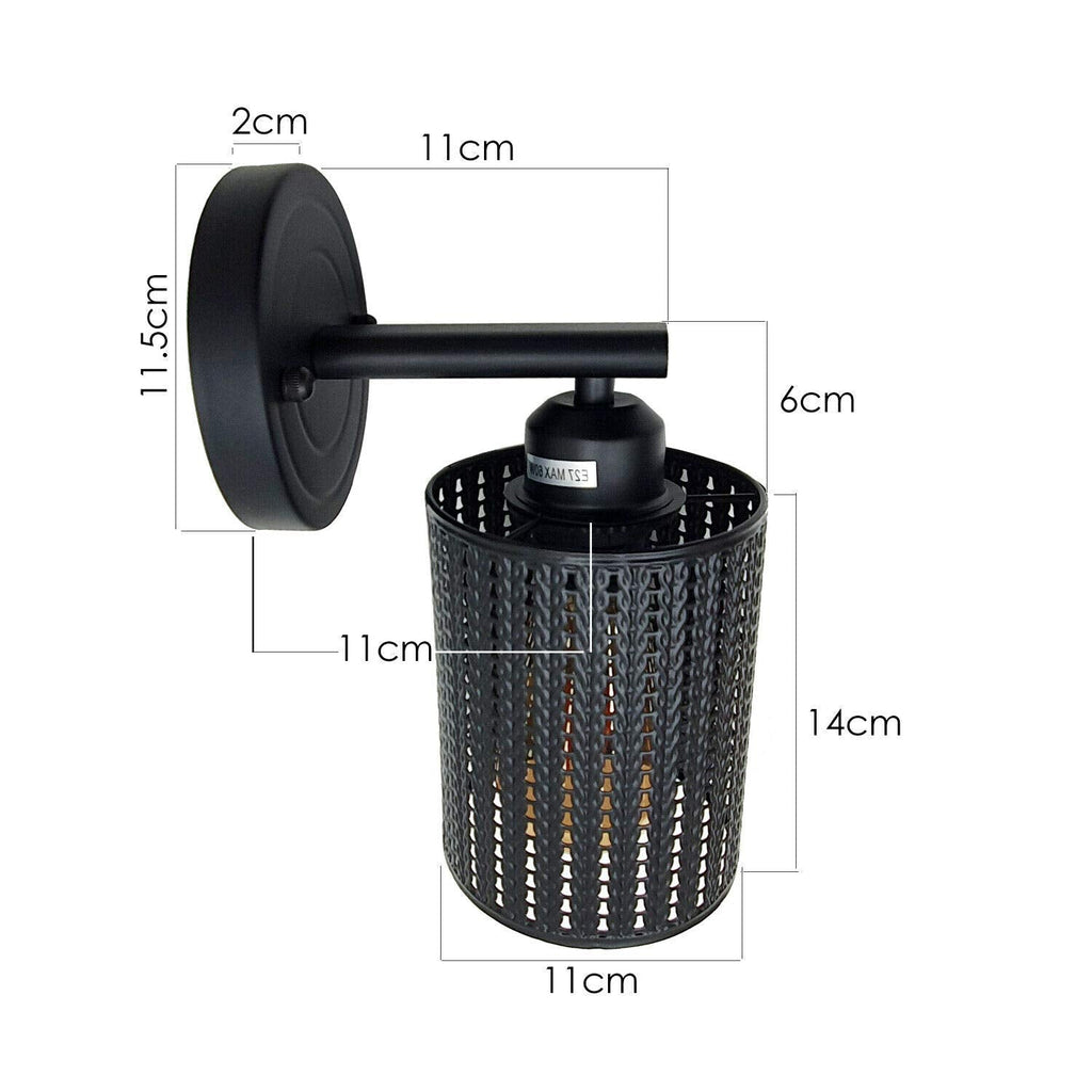 Modern Industrial Retro Wire Cage Wall Lamp~5938-2