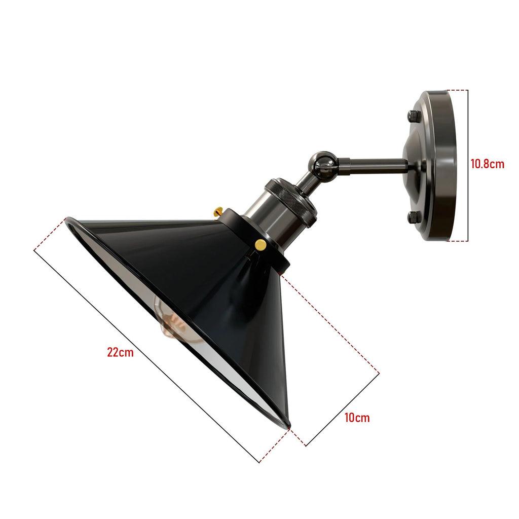 Industrial  Metal Adjustable Arms Wall Lights Fittings Sconce Lamp~5996-1