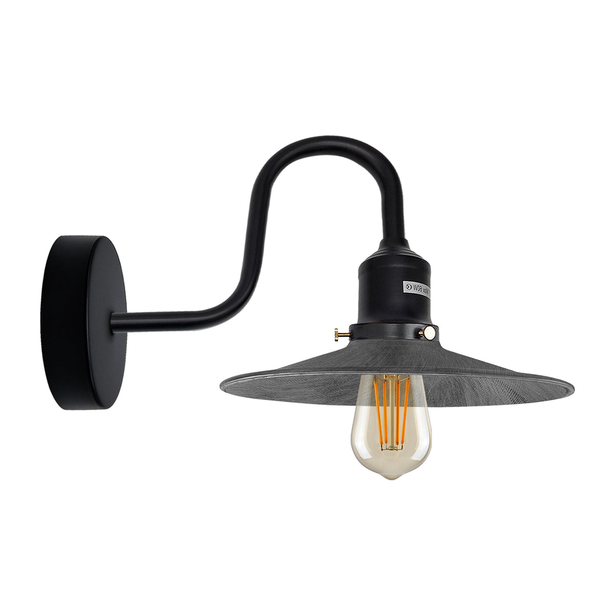 Industrial Swan Neck Wall Light  E27  ~ 5163-7