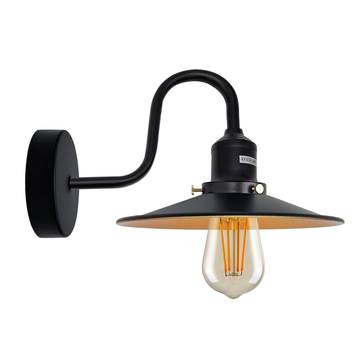 Industrial Swan Neck Wall Light  E27  ~ 5163-15