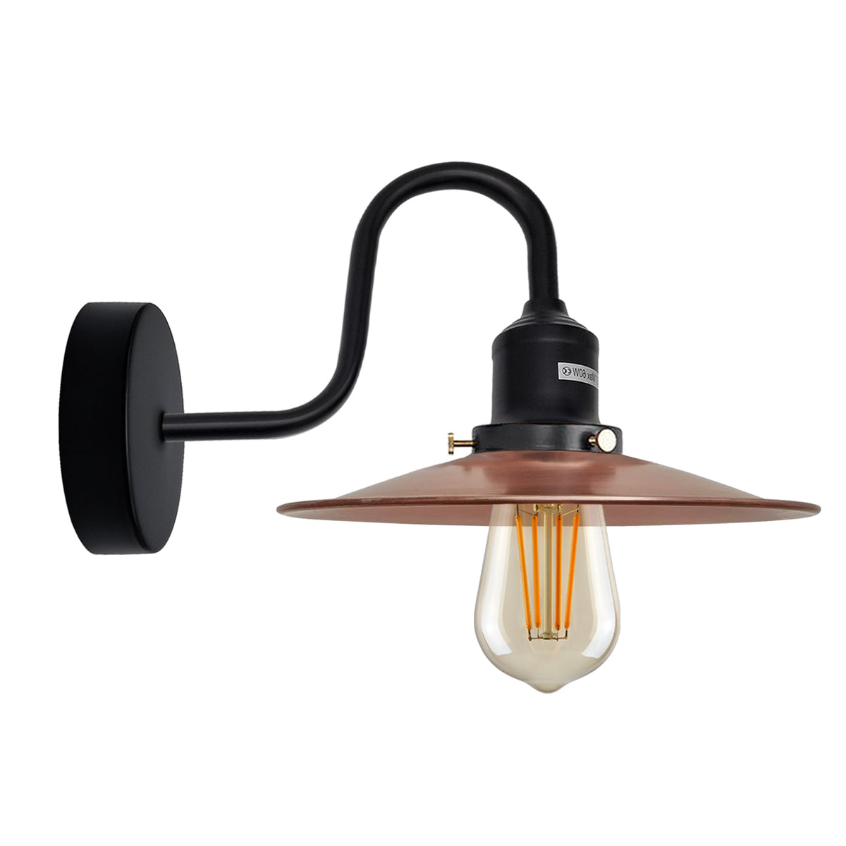 Industrial Swan Neck Wall Light  E27  ~ 5163-19