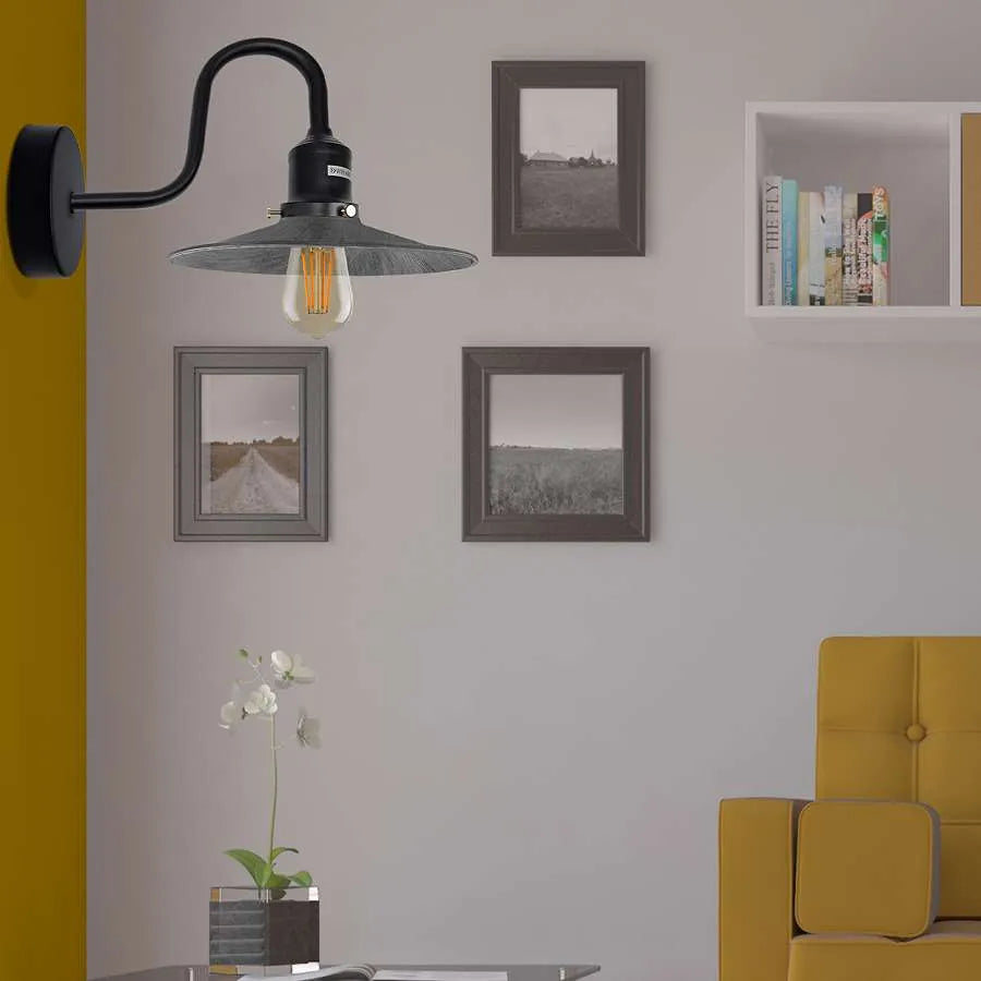 Industrial Swan Neck Wall Light  E27  ~ 5163-3
