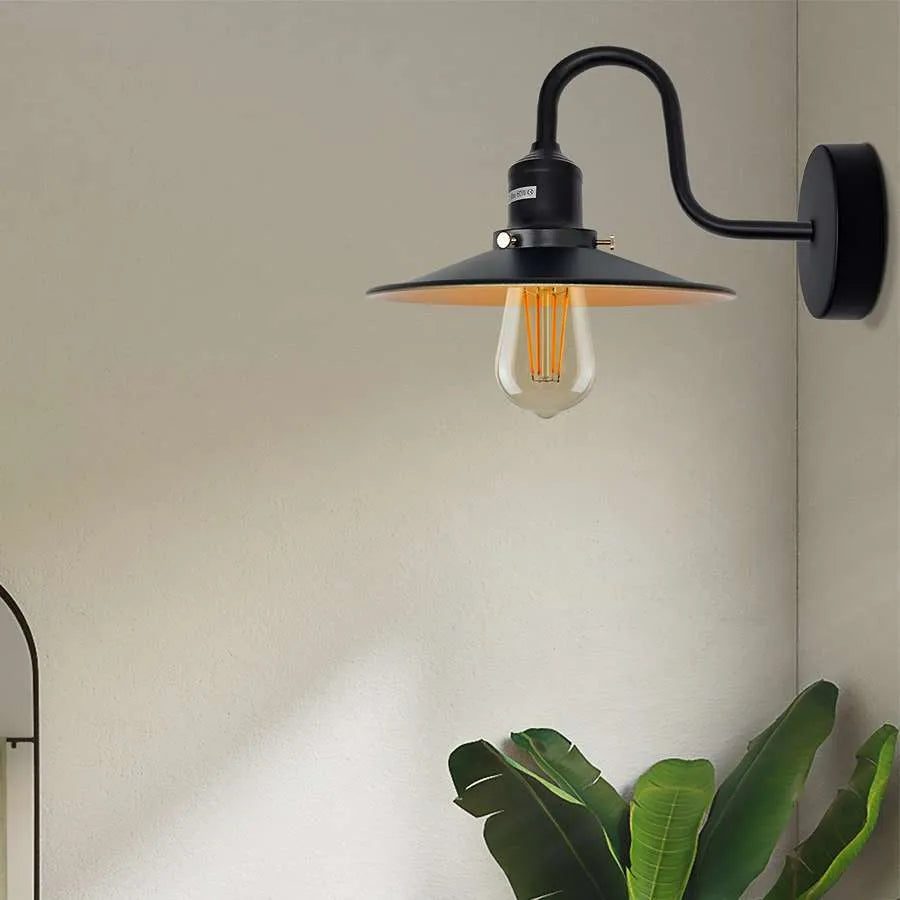 Industrial Swan Neck Wall Light  E27  ~ 5163-4