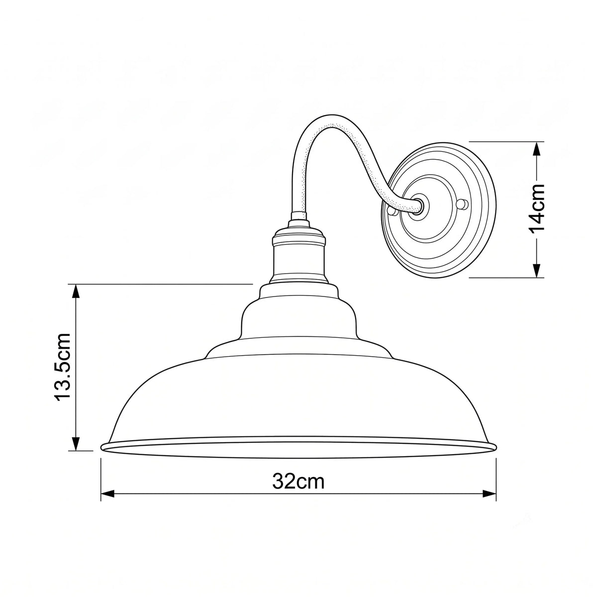 Modern Industrial Wall Lights Sleek Metal Design ~1658-2
