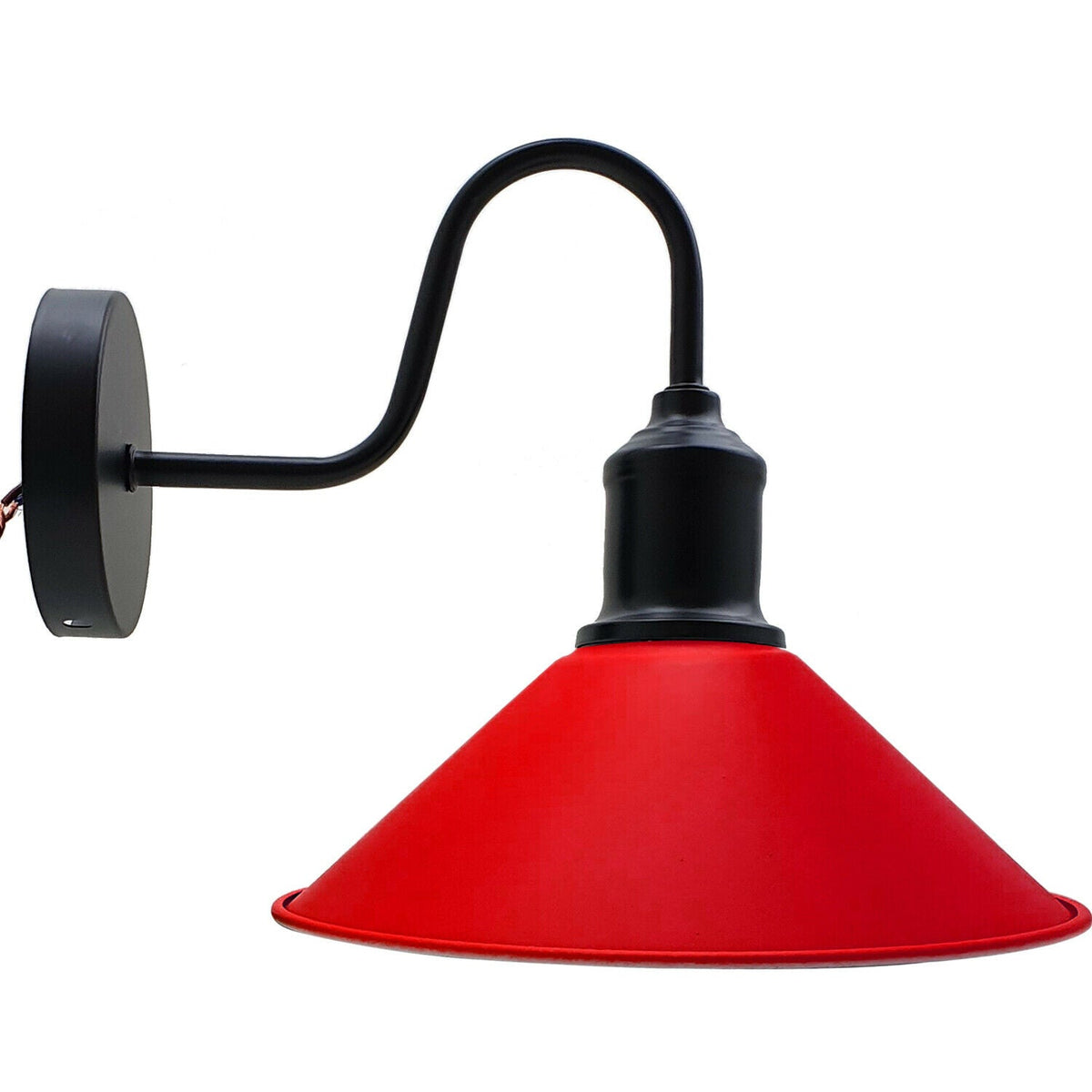 Modern Retro Industrial Red Colour Wall Mounted Lights Rustic Sconce Lamps Fixture~2480-2