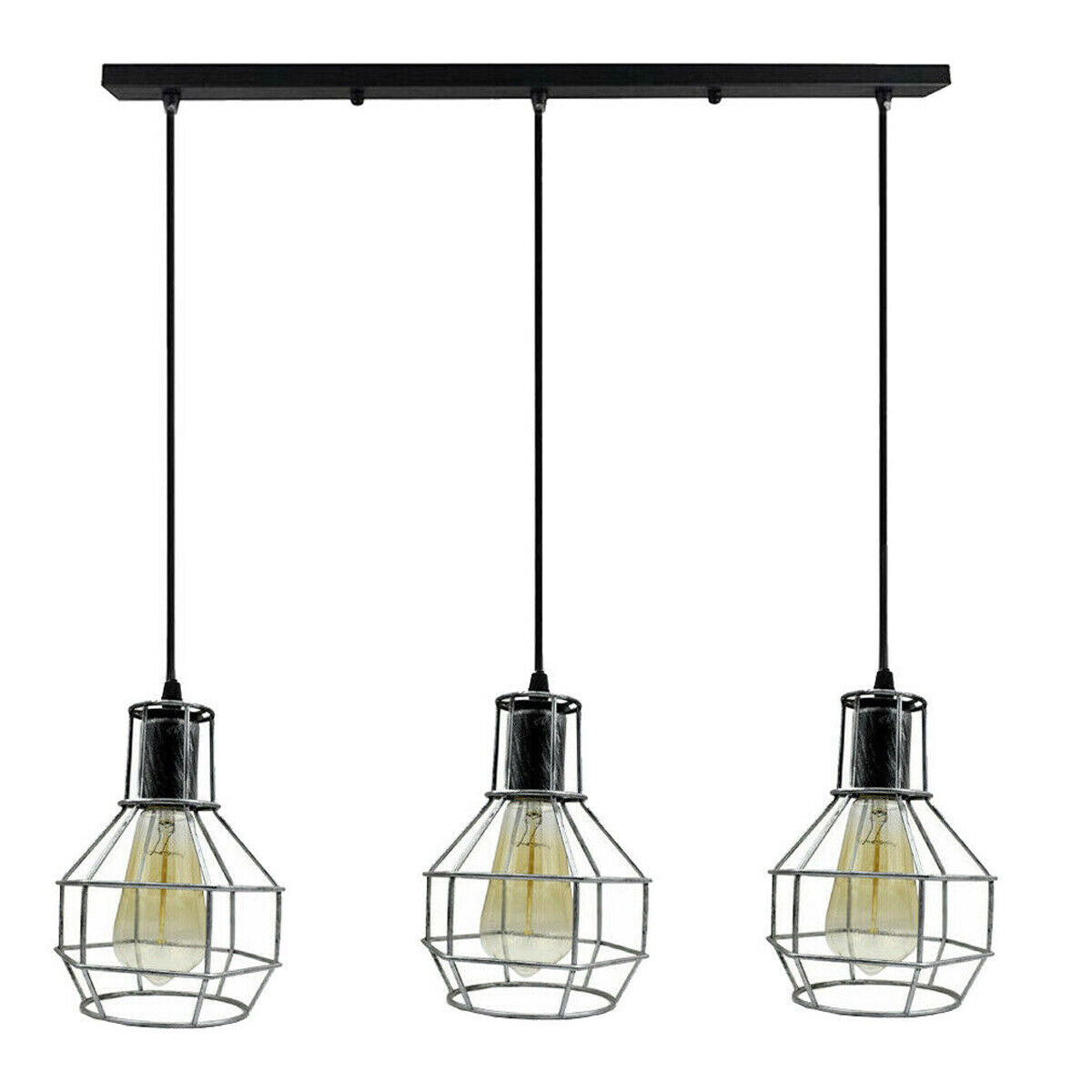 Industrial Retro 3-Way Ceiling Pendant Lamp~5805-2