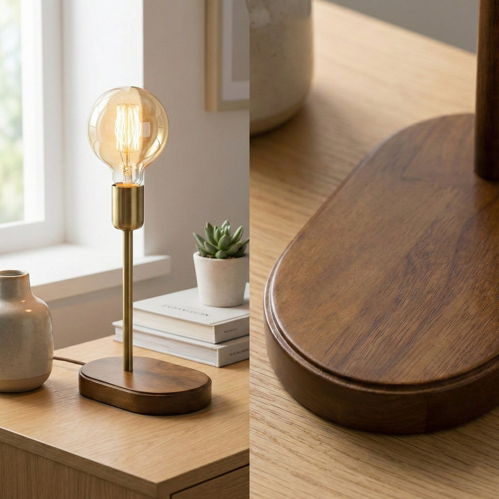 Wooden Lamp Base DIY Table Lamp Base~6648-4