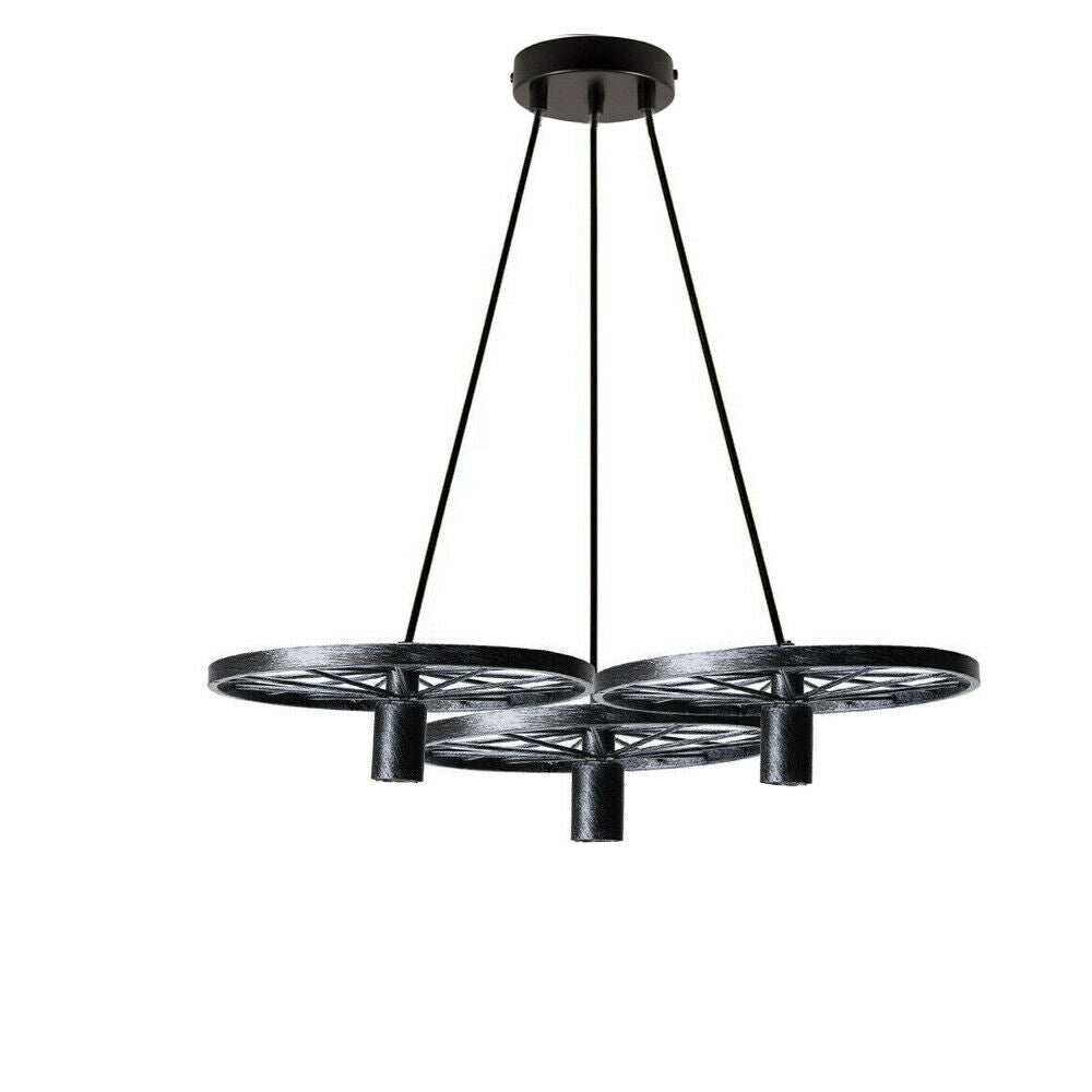 Industrial Wheel Pendant Light Ceiling Lamp Light  ~2361