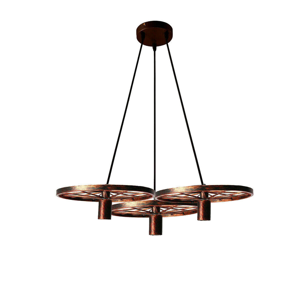 Industrial Wheel Pendant Light Ceiling Lamp Light  ~2361