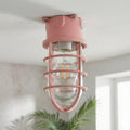 Nautical Bulkhead Flush Mount Ceiling Light Wire Cage E27 ~6546-5